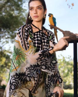 3 Piece Stitched Embroidered Lawn Suit